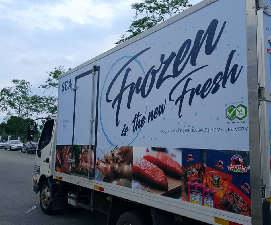 Eye-catching vehicle wrap by Treazpass Advertising Sdn Bhd