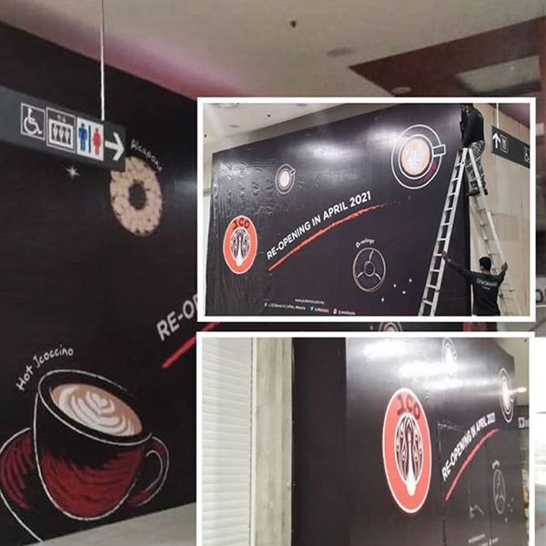 Innovative hoarding signage by Treazpass Advertising
