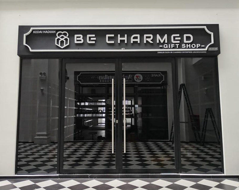 Completed shopfront signage for retail client in JB